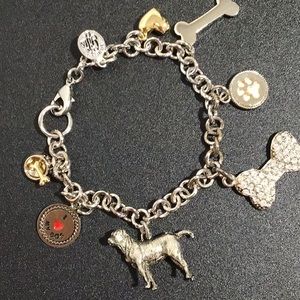 Vintage Little Gifts‎ Silver Dog Charm Bracelet